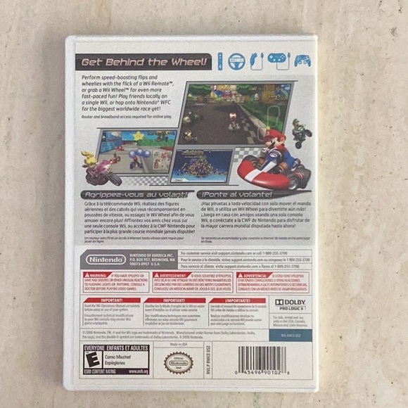 Mario Kart & Wheel Nintendo Wii Game Racing Steering Driving Drive - Picture 3 of 12